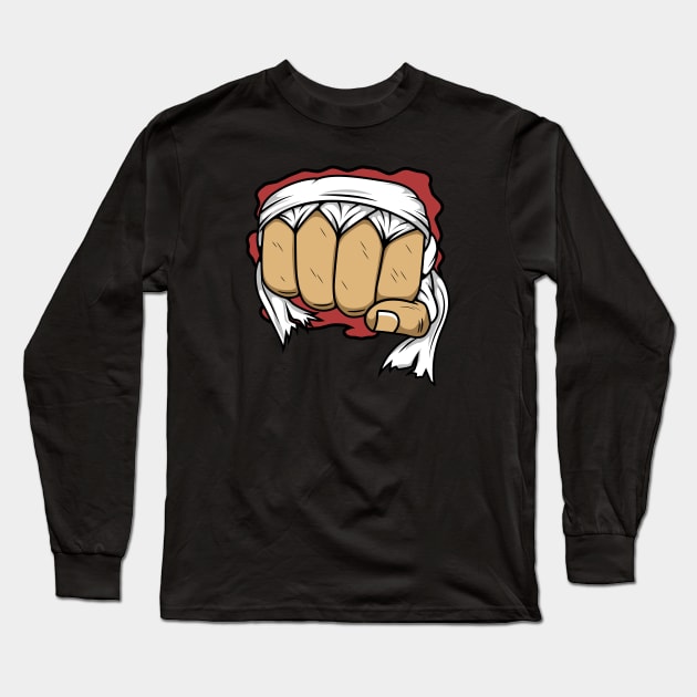 bloody fist fight Long Sleeve T-Shirt by noorshine